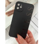 Силіконовий чорний чохол GUESS для iPhone 12 – оригінальний стиль і надійний захист